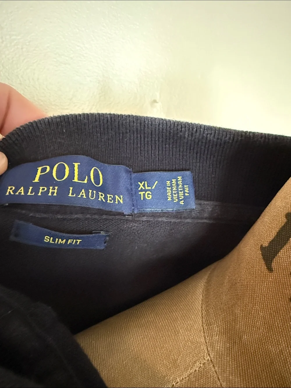 Polo Ralph Lauren Slim Fit Navy Polo Shirt Red Pony XL